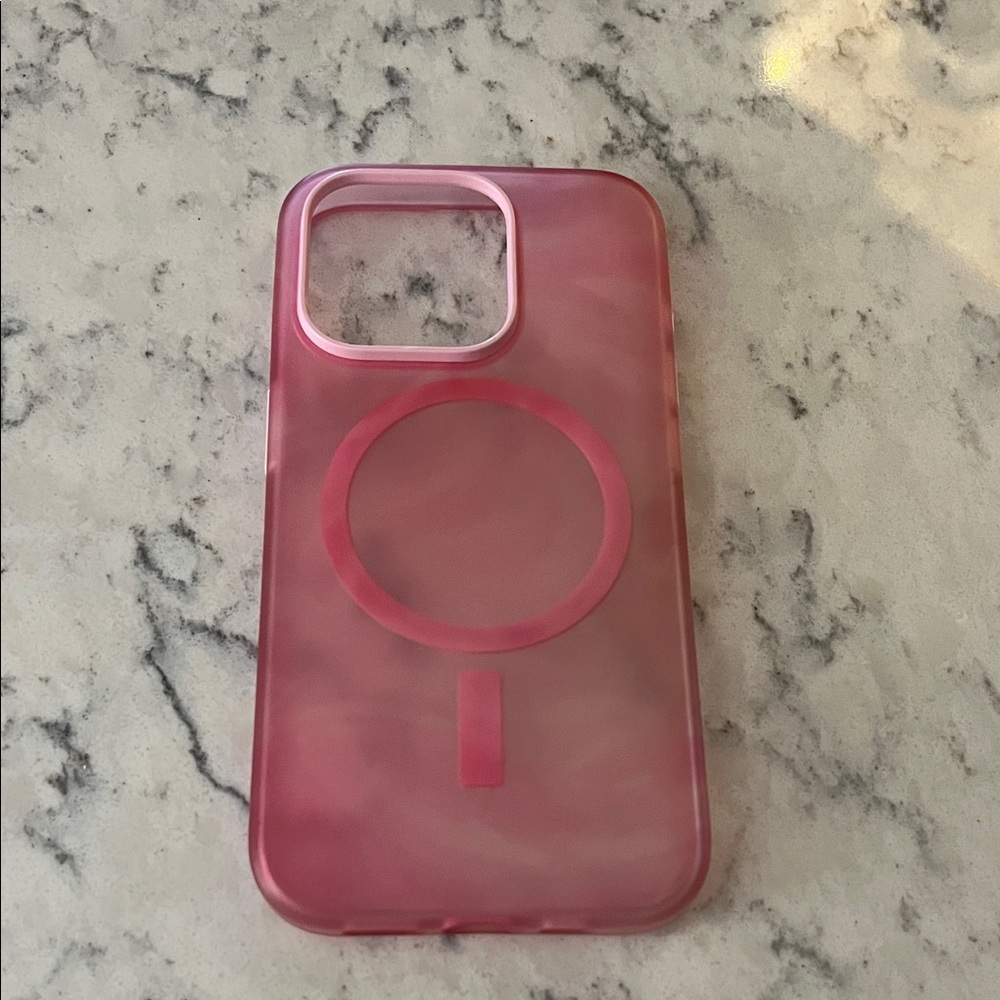 Mag Safe Pink Phone Case